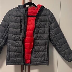 Urban Republic Gray and Red Puffer Jacket